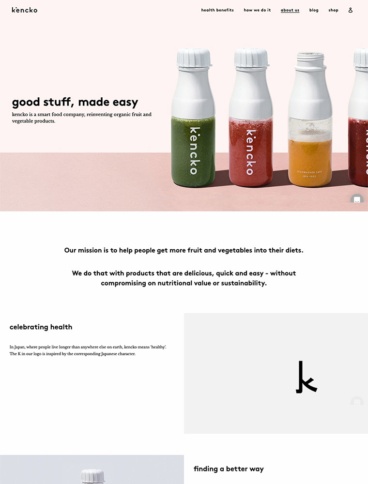 eCommerce website: Kencko