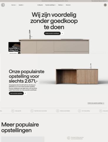 eCommerce website: KeukenKastenFabrie