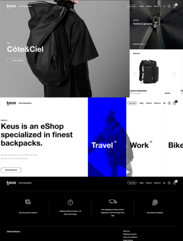 eCommerce website: Keus