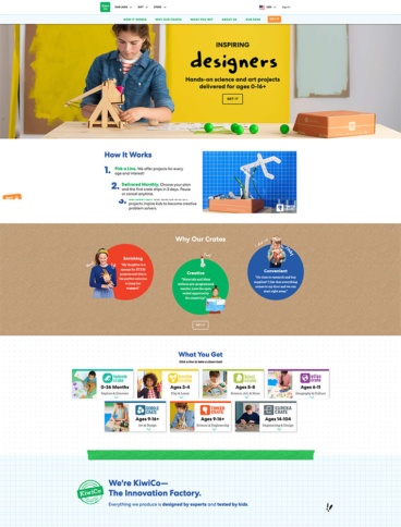 eCommerce website: KiwiCo