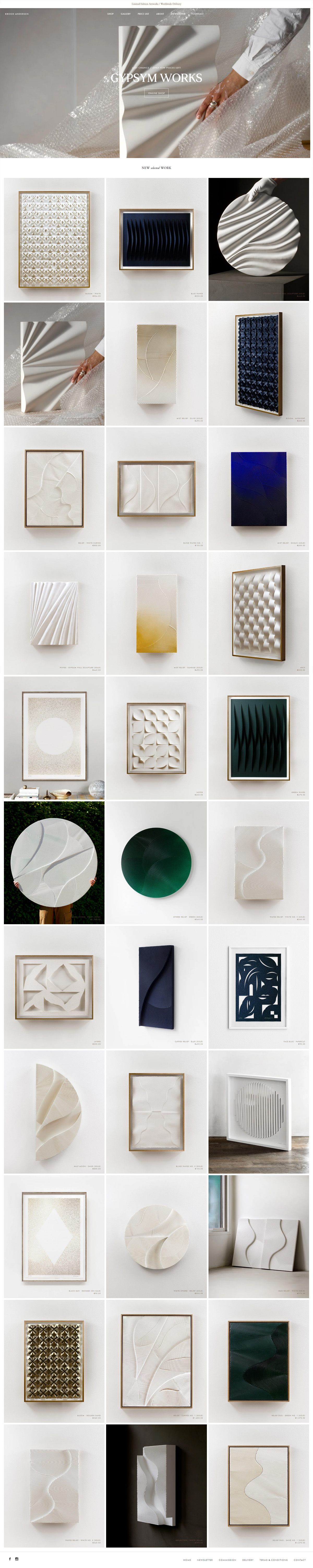 eCommerce website: Kristina Krogh Studio