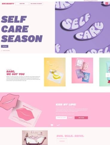 eCommerce website: KNC Beauty