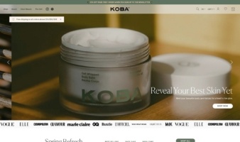eCommerce website: ​KOBA Skincare