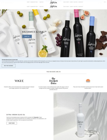 eCommerce website: Kosterina