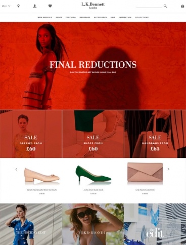 eCommerce website: L.K.Bennett