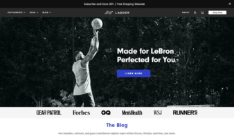 eCommerce website: Ladder