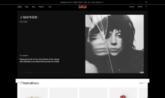 eCommerce website: Lady Gaga
