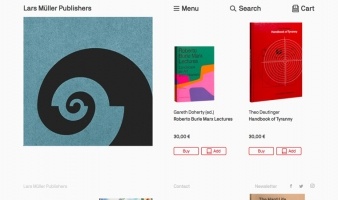 eCommerce website: Lars Muller Publishers