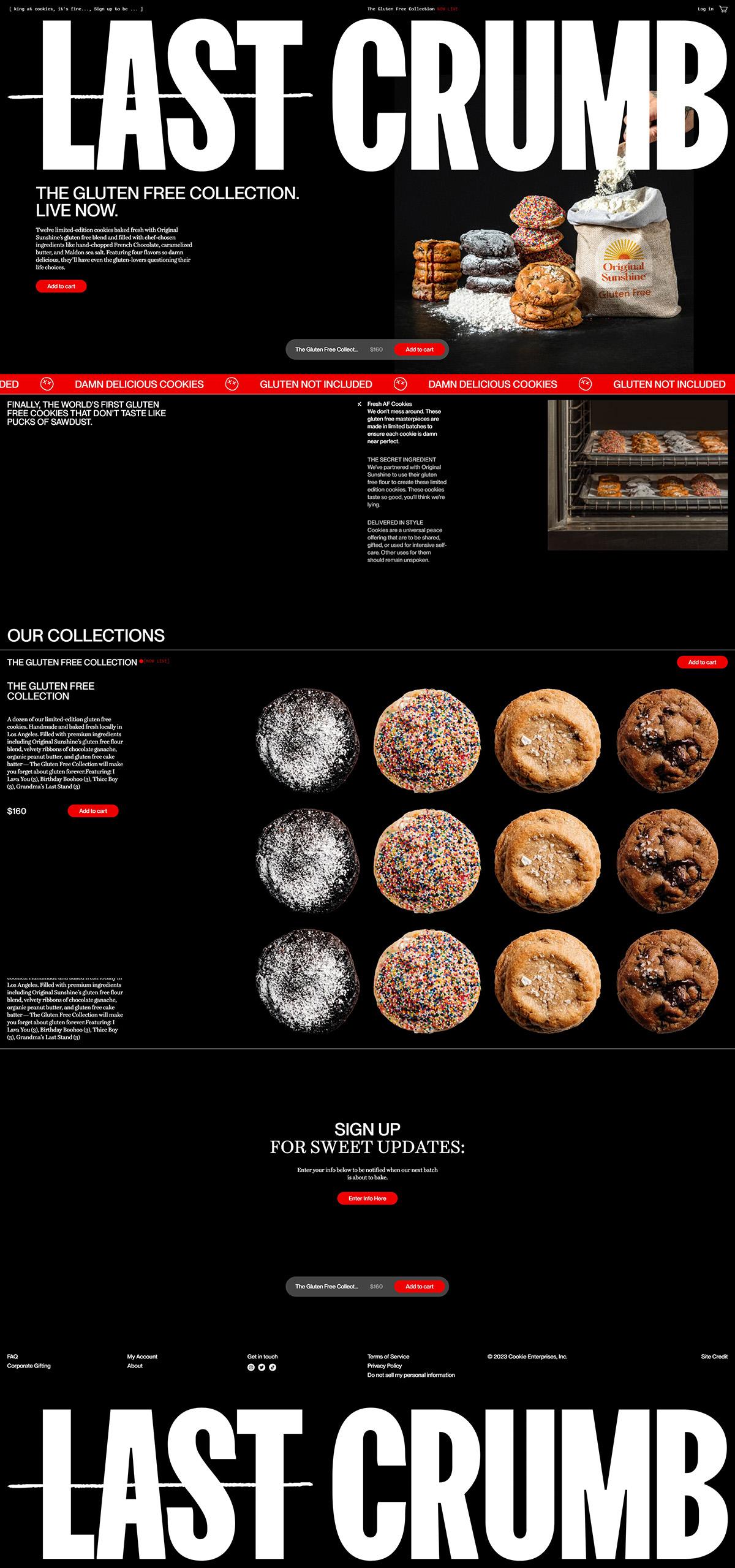 eCommerce website: Last Crumb