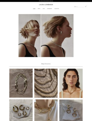 eCommerce website: Laura Lombardi