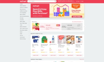 eCommerce website: RedMart