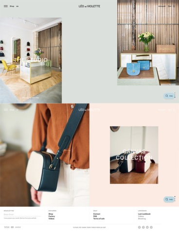 eCommerce website: Léo et Violette