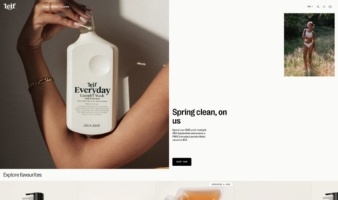 eCommerce website: Leif