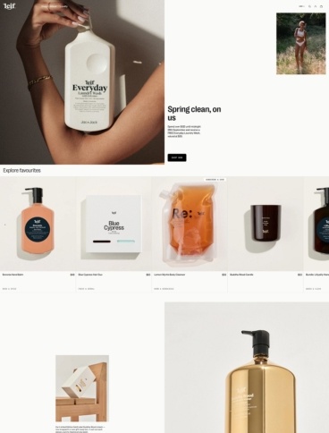eCommerce website: Leif