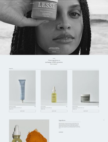 eCommerce website: Lesse