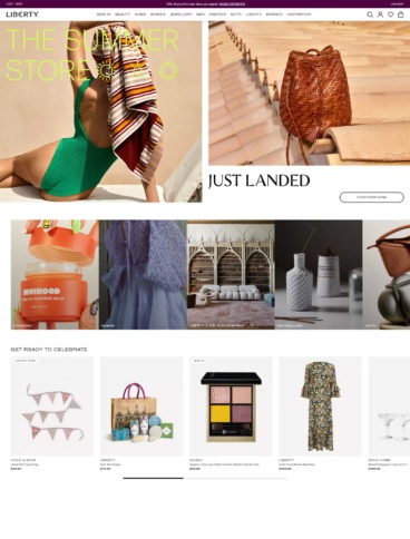 eCommerce website: Liberty