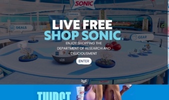 eCommerce website: Live Free Shop Sonic