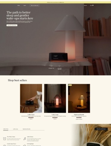 eCommerce website: Loftie