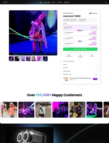 eCommerce website: The Loop Lasso