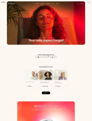 eCommerce website: Luminous Labs