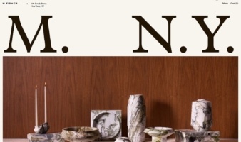eCommerce website: M.Fisher