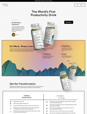 eCommerce website: Magic Mind