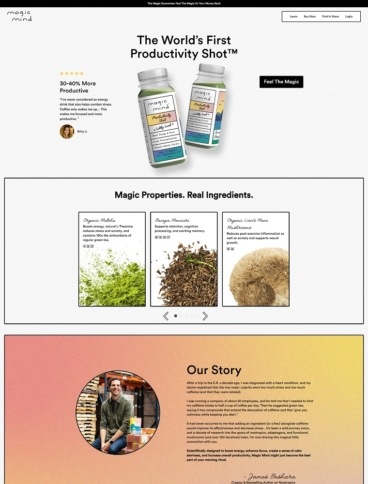 eCommerce website: Magic Mind