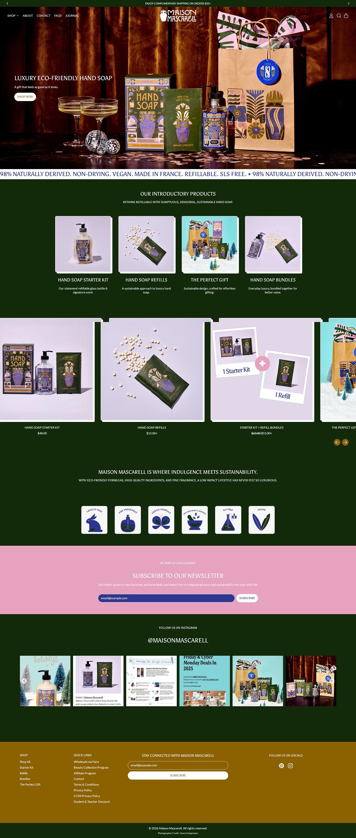 eCommerce website: Maison Mascarell