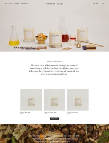 eCommerce website: Maison Hanae
