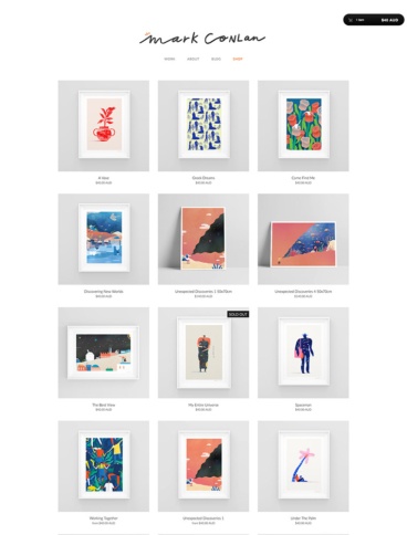 eCommerce website: Mark Conlan