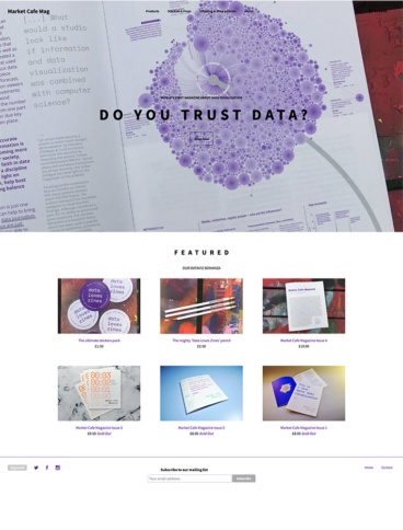 eCommerce website: Market Cafe Mag