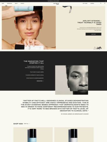 eCommerce website: Matter of Fact