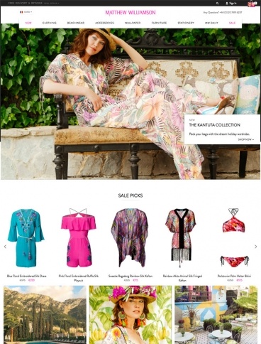 eCommerce website: Matthew Williamson