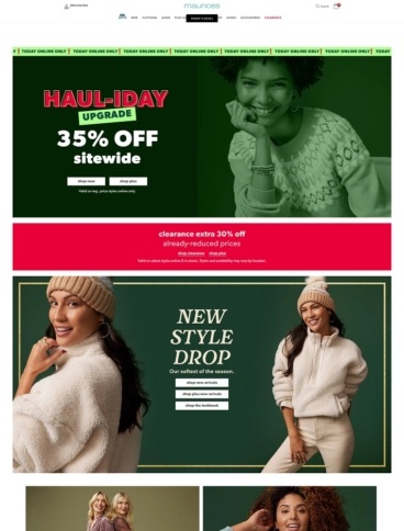 eCommerce website: Maurices
