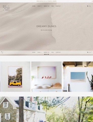 eCommerce website: Max Wanger