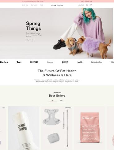 eCommerce website: maxbone