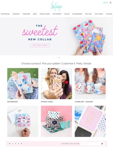 eCommerce website: May Designs