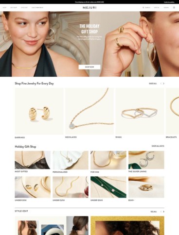 eCommerce website: Mejuri