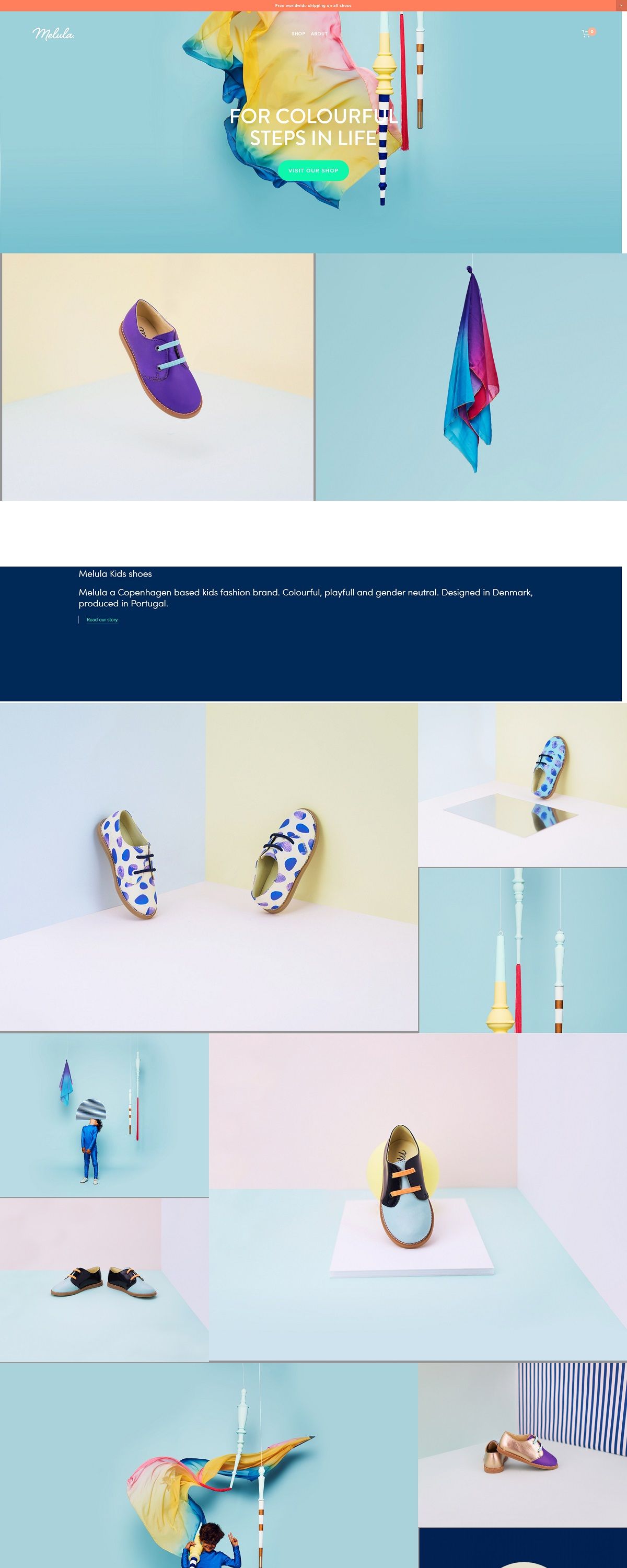 eCommerce website: Melula