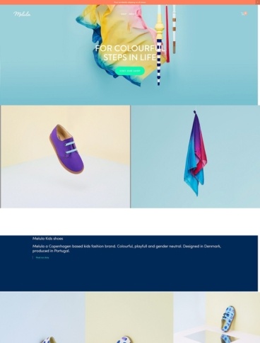 eCommerce website: Melula