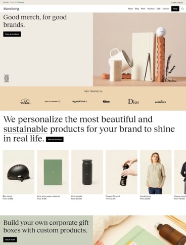 eCommerce website: Merchery