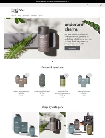 eCommerce website: Method Men