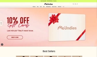 eCommerce website: MeUndies