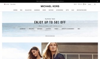 eCommerce website: Michael Kors