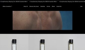 eCommerce website: Mihan Aromatics