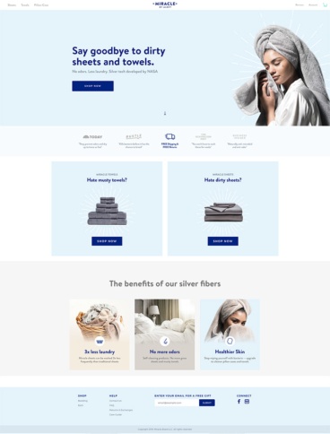 eCommerce website: Miracle