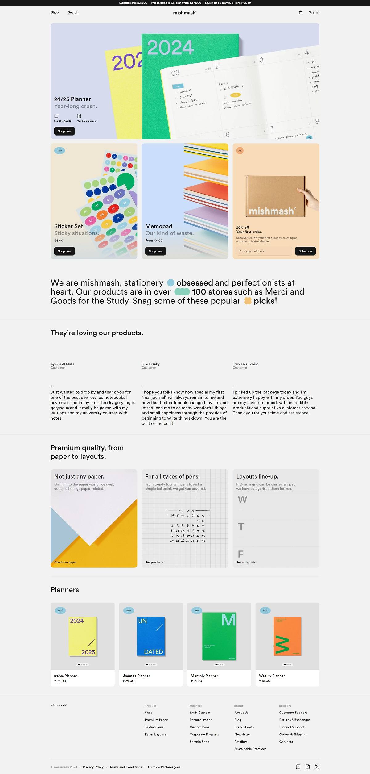 eCommerce website: Mishmash