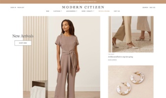 eCommerce website: Modern Citizen