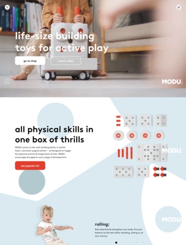 eCommerce website: MODU