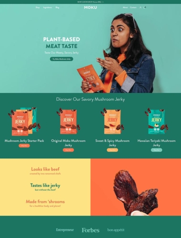 eCommerce website: Moku Foods